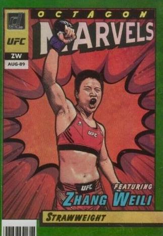 Zhang Weili 2022 Panini Donruss UFC Octagon Marvels #19 Green