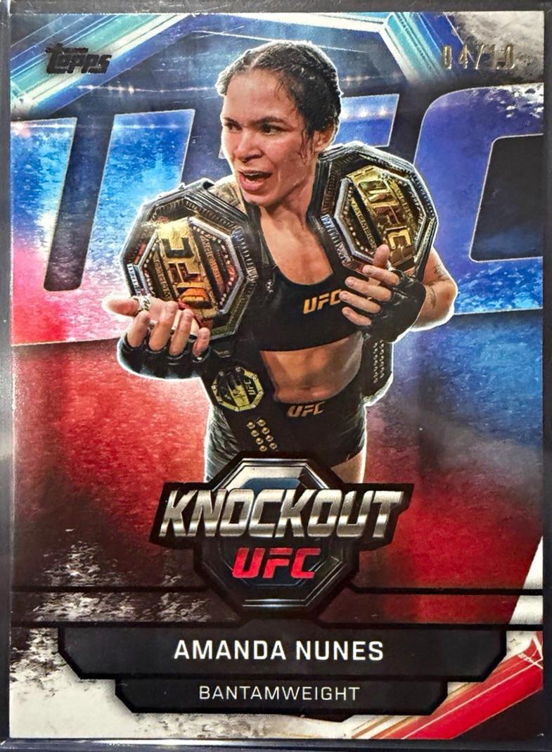 Amanda Nunes 2026 Topps Knockout UFC Base #18 Black