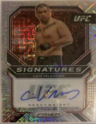 Cain Velasquez 2021 Panini Prizm UFC Signatures #6 Mojo