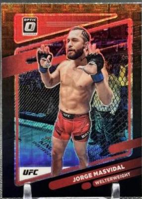 Jorge Masvidal 2022 Panini Donruss Optic UFC Base #79 Black Pandora
