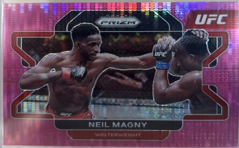 Neil Magny 2022 Panini Prizm UFC Base #48 Pink Pulsar