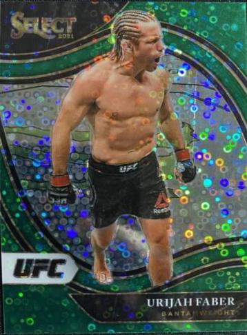 Urijah Faber 2021 Panini Select UFC Octagonside #261 Green Disco