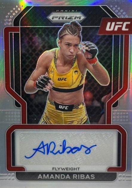 Amanda Ribas 2022 Panini Prizm UFC Signatures #SG-ARB Silver