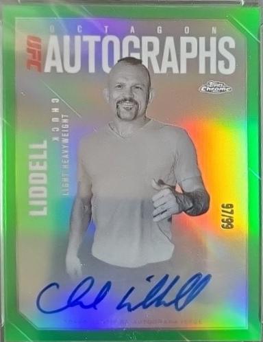 Chuck Liddell 2025 Topps Chrome UFC Octagon Legends Autographs #OLA-CL Superfractor