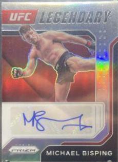 Michael Bisping 2022 Panini Prizm UFC Legendary Signatures #15 Silver