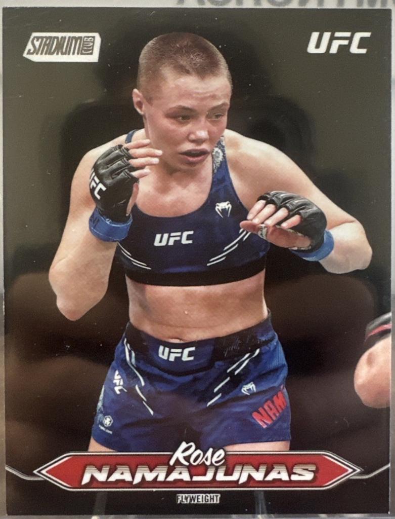 Rose Namajunas 2025 Topps Stadium Club UFC Base #47 Black