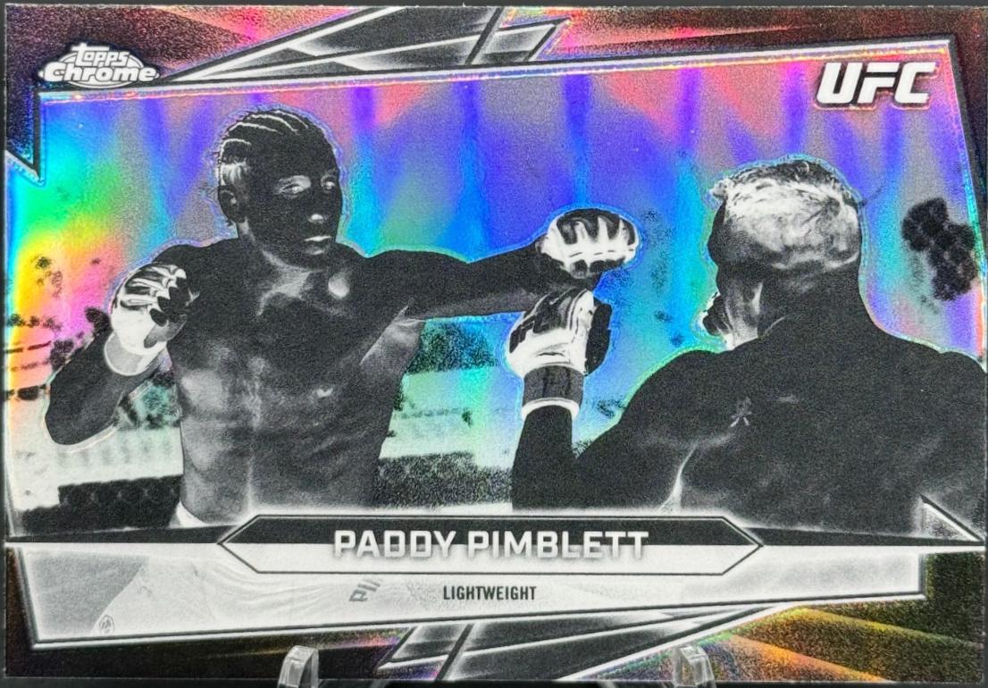 Paddy Pimblett 2026 Topps Chrome UFC Base #23 Negative Refractor