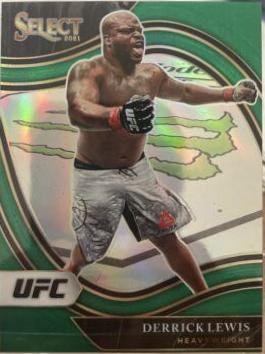 Derrick Lewis 2021 Panini Select UFC Octagonside #269 Green Disco