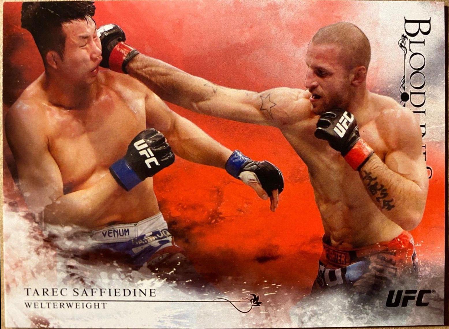 Tarec Saffiedine 2014 Topps UFC Bloodlines Base #133 Red