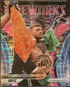 Conor McGregor 2022 Panini Prizm UFC Fireworks #21 Pink Pulsar