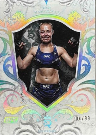 Rose Namajunas 2025 Topps Royalty UFC Base #95 Gold