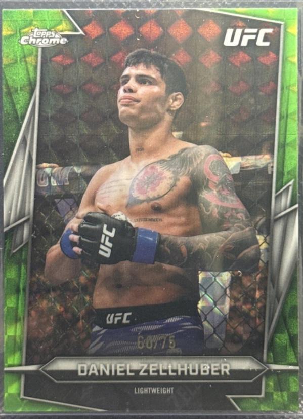 Daniel Zellhuber 2026 Topps Chrome UFC Base #192 Green Geometric Refractor
