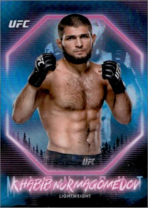 Khabib Nurmagomedov 2025 Topps Midnight UFC Base #92 Moon Beam