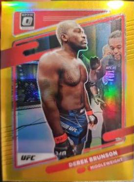 Derek Brunson 2022 Panini Donruss Optic UFC Base #46 Gold