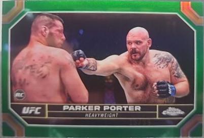 Parker Porter 2024 Topps Chrome UFC Base #142 Green Refractor