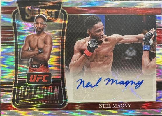 Neil Magny 2022 Panini Select UFC Octagon Action Signatures #38 Flash