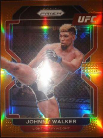 Johnny Walker 2022 Panini Prizm UFC Base #106 Orange