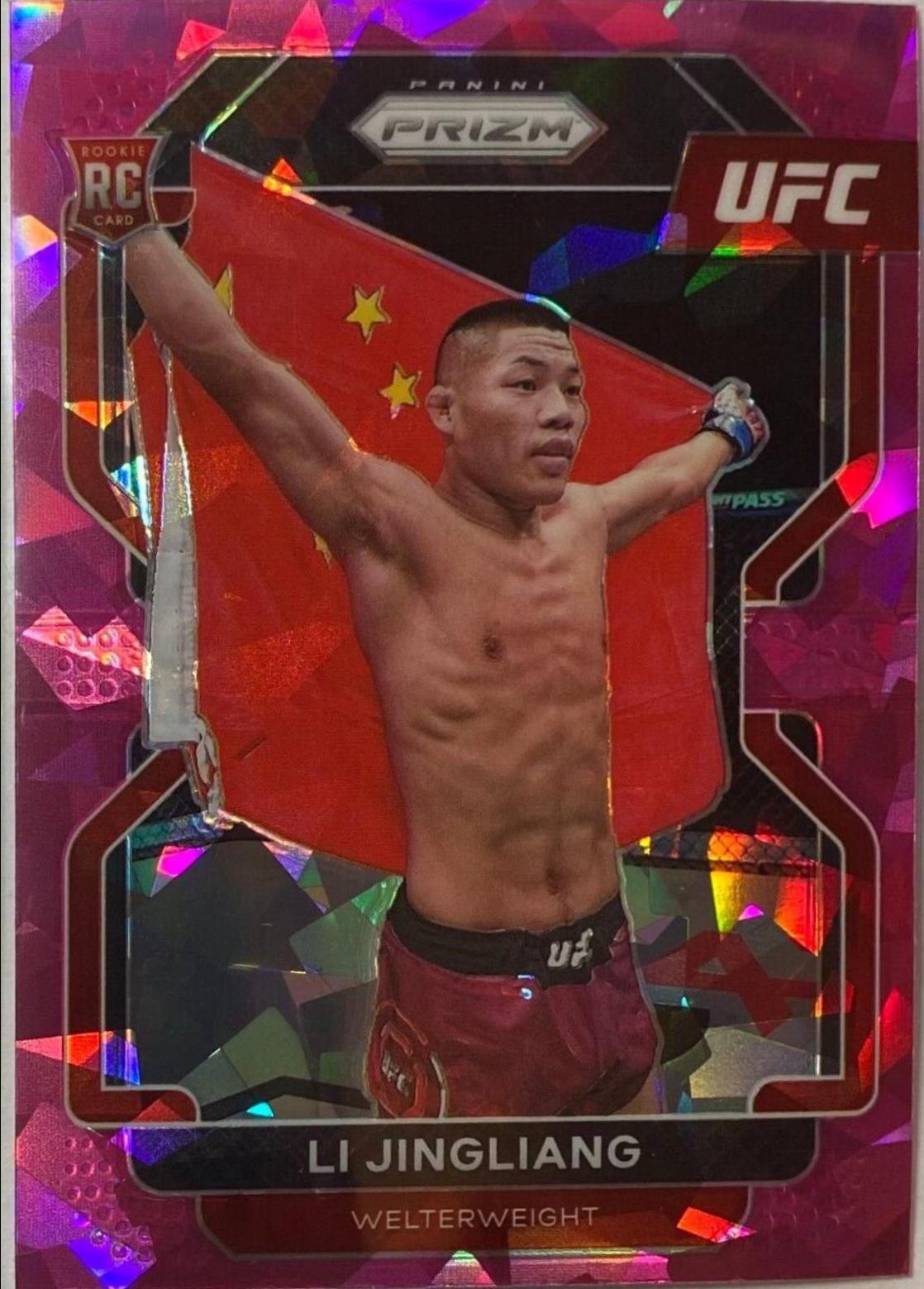 Li Jingliang 2022 Panini Prizm UFC Base #118 Pink Ice