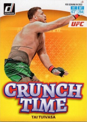 Tai Tuivasa 2023 Panini Donruss UFC Crunch Time #14 Press Proof Silver