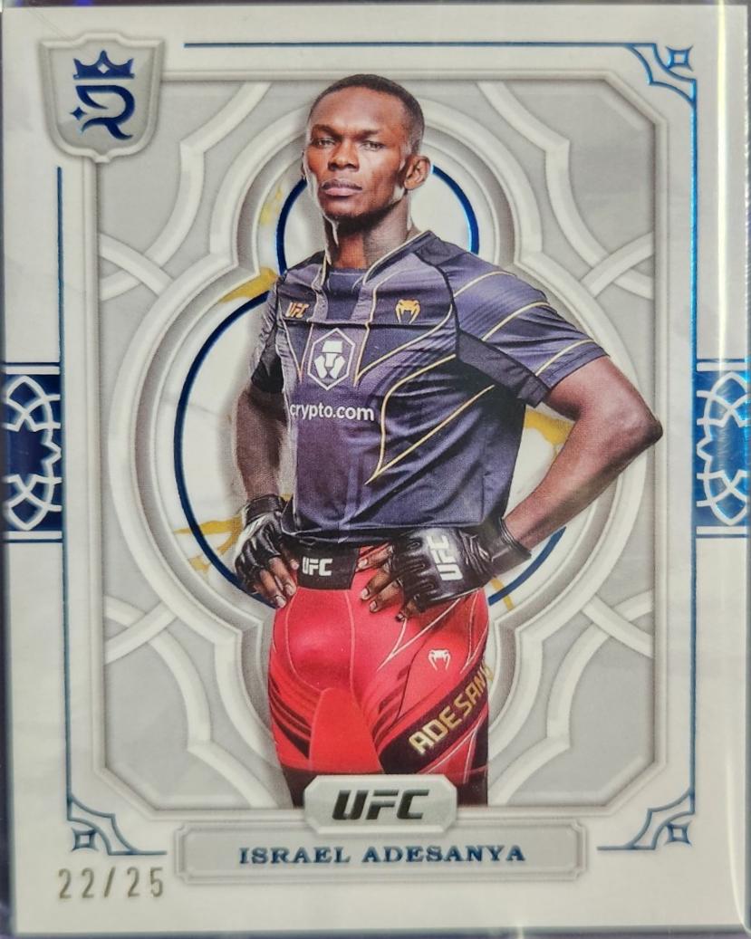 Israel Adesanya 2024 Topps Royalty UFC Base #97 Blue