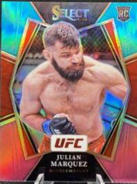 Julian Marquez 2022 Panini Select UFC Premier Level #170 Teal and Pink