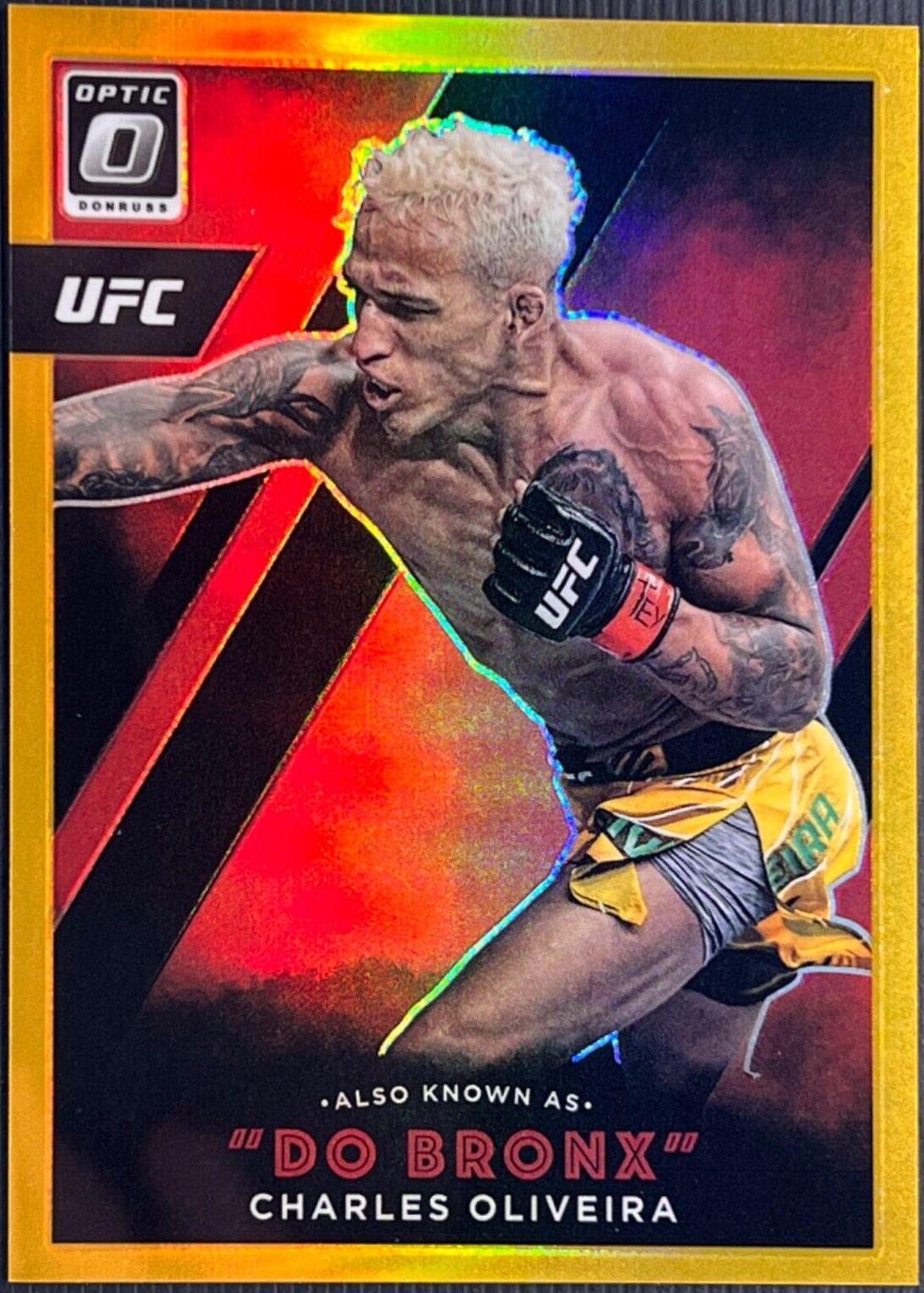 Charles Oliveira 2022 Panini Donruss Optic UFC Also Known As #24 Gold