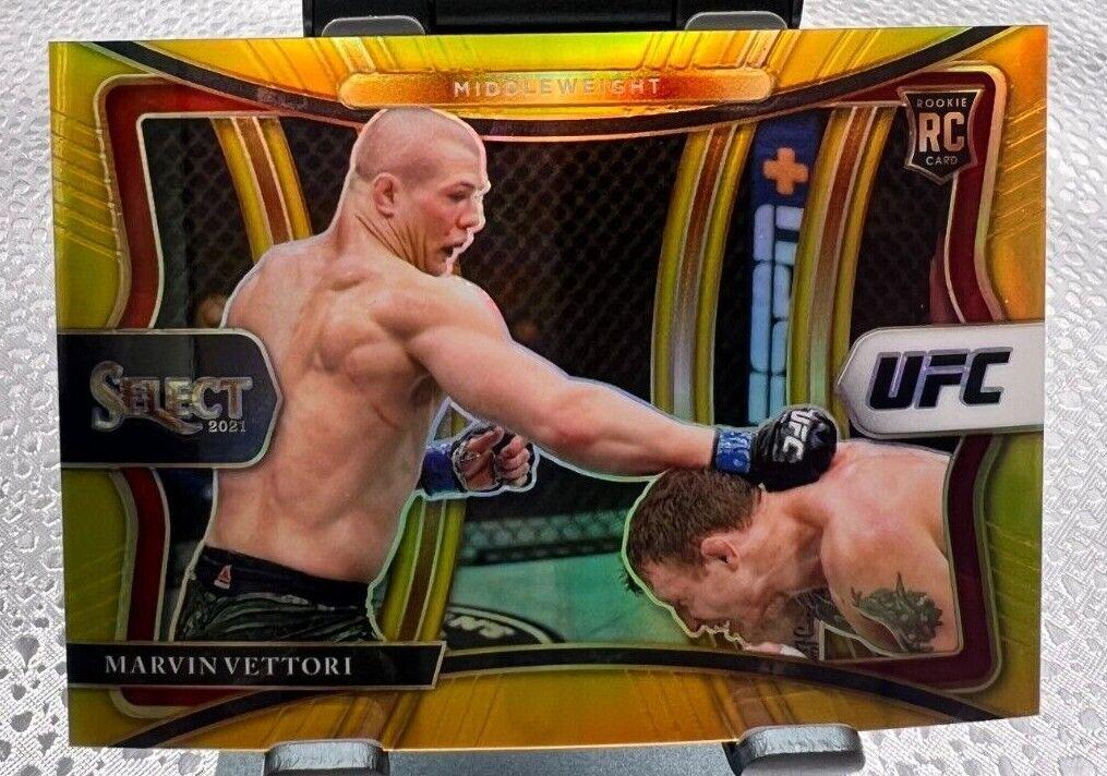 Marvin Vettori 2021 Panini Select UFC Octagonside #278 Gold