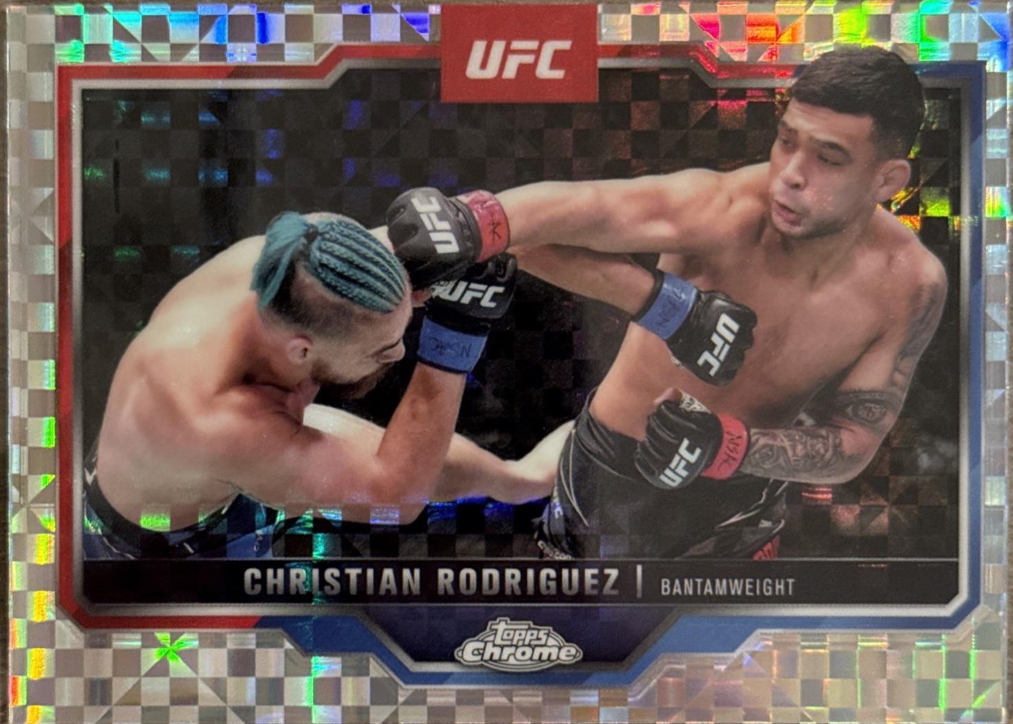 Christian Rodriguez 2025 Topps Chrome UFC Base #106 X-Fractor