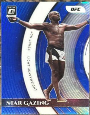 Jon Jones 2022 Panini Donruss Optic UFC Star Gazing #23 Blue