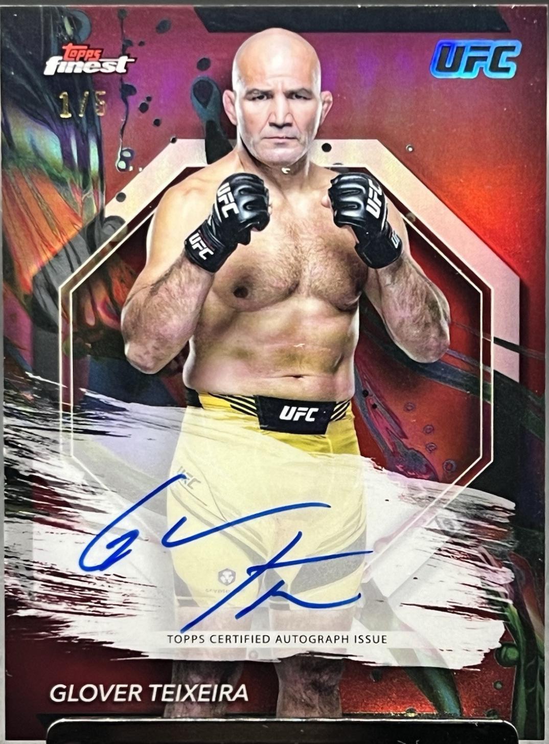 Glover Teixeira 2024 Topps Finest UFC Finest Autographs #FA-GTA Superfractor