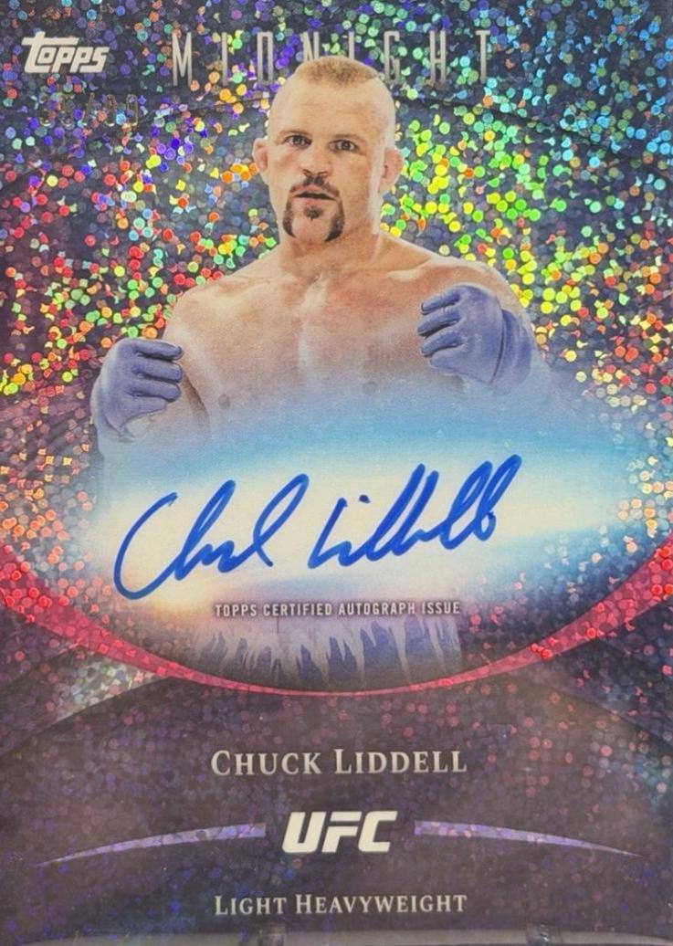 Chuck Liddell 2026 Topps Midnight UFC Base Autographs #BAV-CL Twilight