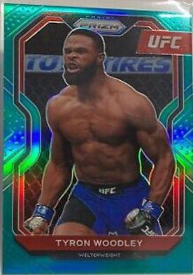 Tyron Woodley 2021 Panini Prizm UFC Base #33 Teal
