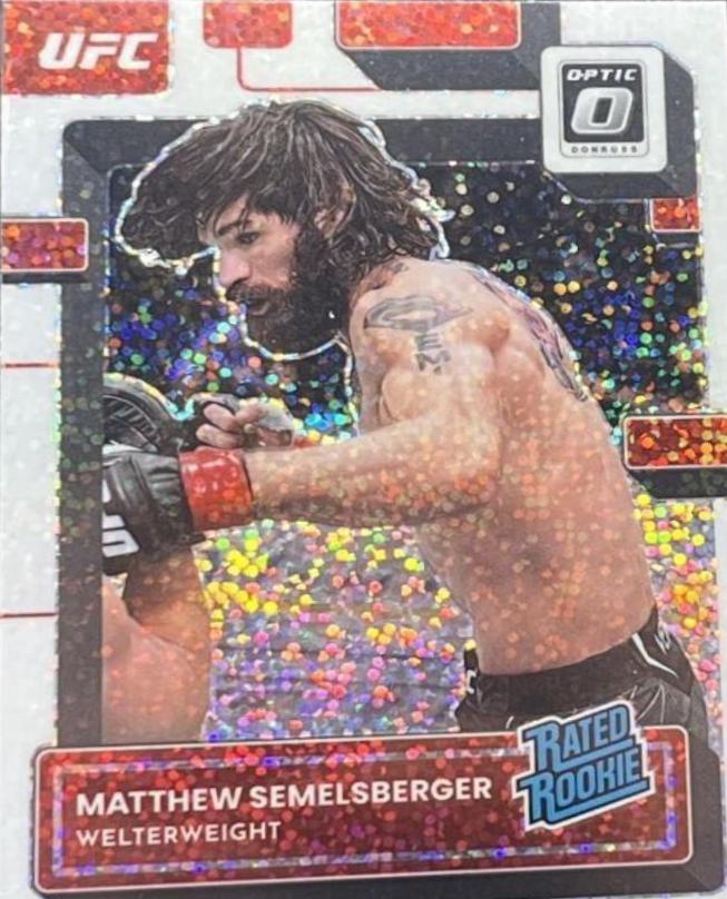 Matthew Semelsberger 2023 Panini Donruss Optic UFC Base #101 White Sparkle