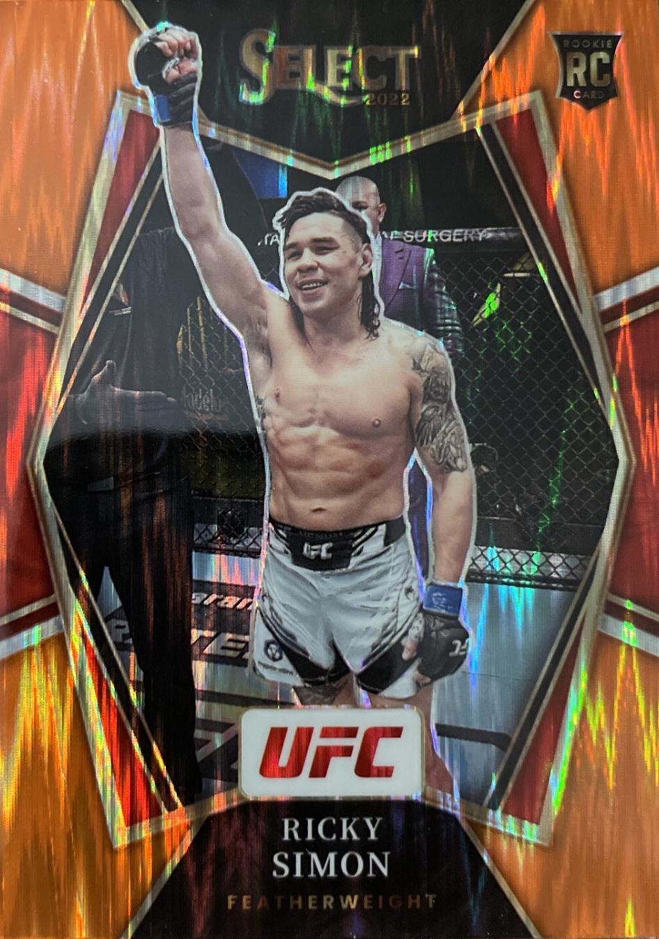 Ricky Simon 2022 Panini Select UFC Premier Level #109 Orange Flash
