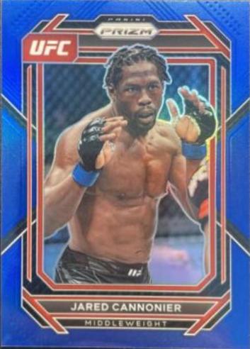 Jared Cannonier 2023 Panini Prizm UFC Base #129 Blue