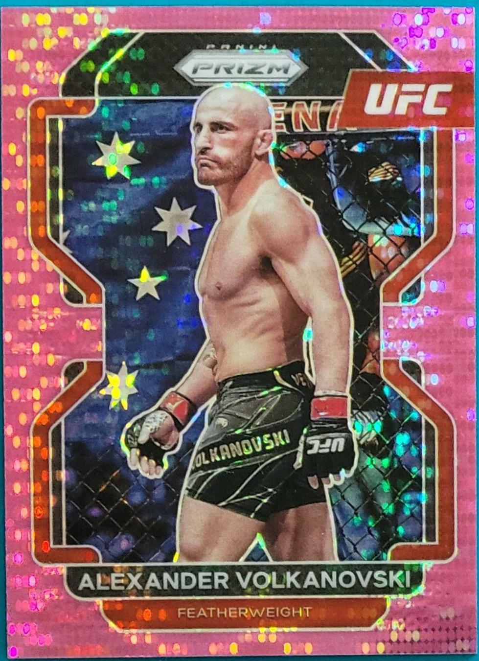 Alexander Volkanovski 2022 Panini Prizm UFC Base #147 Pink Pulsar