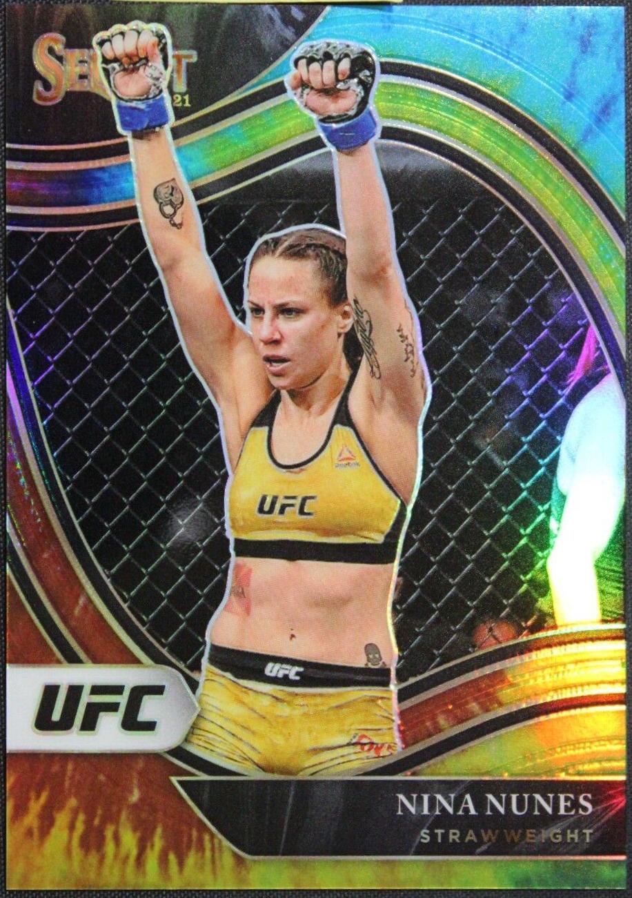 Nina Nunes 2021 Panini Select UFC Octagonside #202 Tie Dye