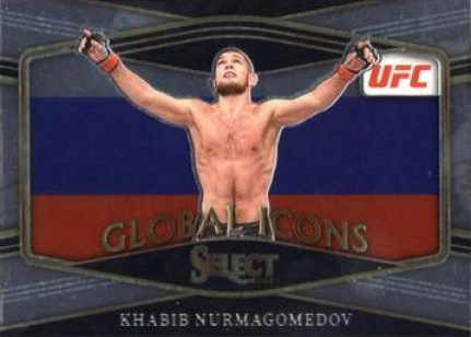 Khabib Nurmagomedov 2022 Panini Select UFC Global Icons #26 Black Flash