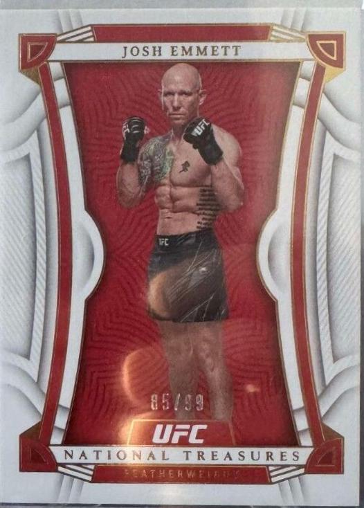 Josh Emmett 2023 Panini Chronicles UFC Base National Treasures #456 Green