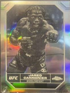 Jared Cannonier 2024 Topps Chrome UFC Base #92 Negative Refractor