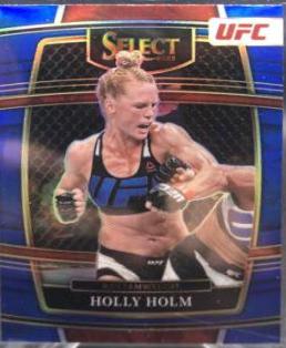 Holly Holm 2022 Panini Select UFC Concourse #19 Blue Prizm