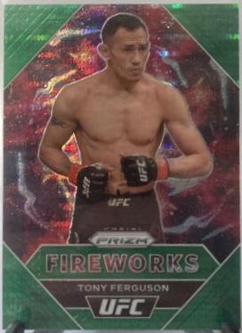 Tony Ferguson 2021 Panini Prizm UFC Fireworks #20 Green Pulsar