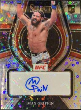 Max Griffin 2022 Panini Select UFC Rookie Signatures #RS-MXG Disco