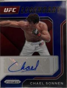 Chael Sonnen 2022 Panini Prizm UFC Legendary Signatures #20 Blue