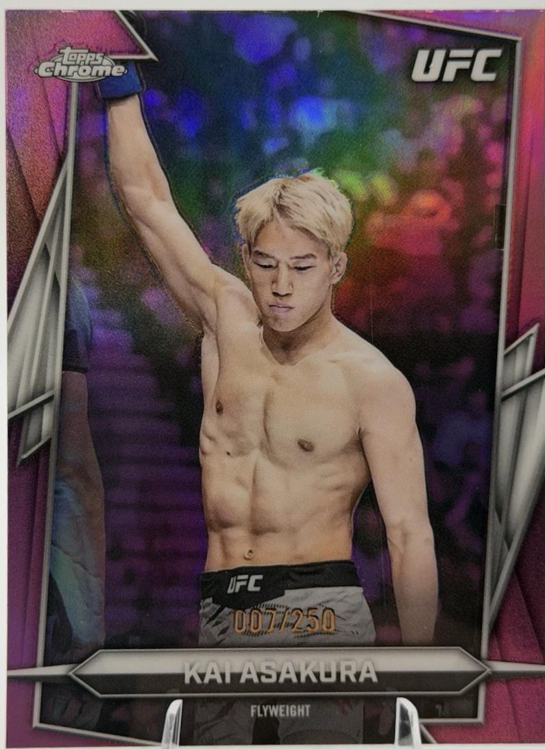 Kai Asakura 2026 Topps Chrome UFC Base #26 Pink Refractor