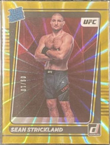 Sean Strickland 2022 Panini Donruss UFC Base #206 Gold