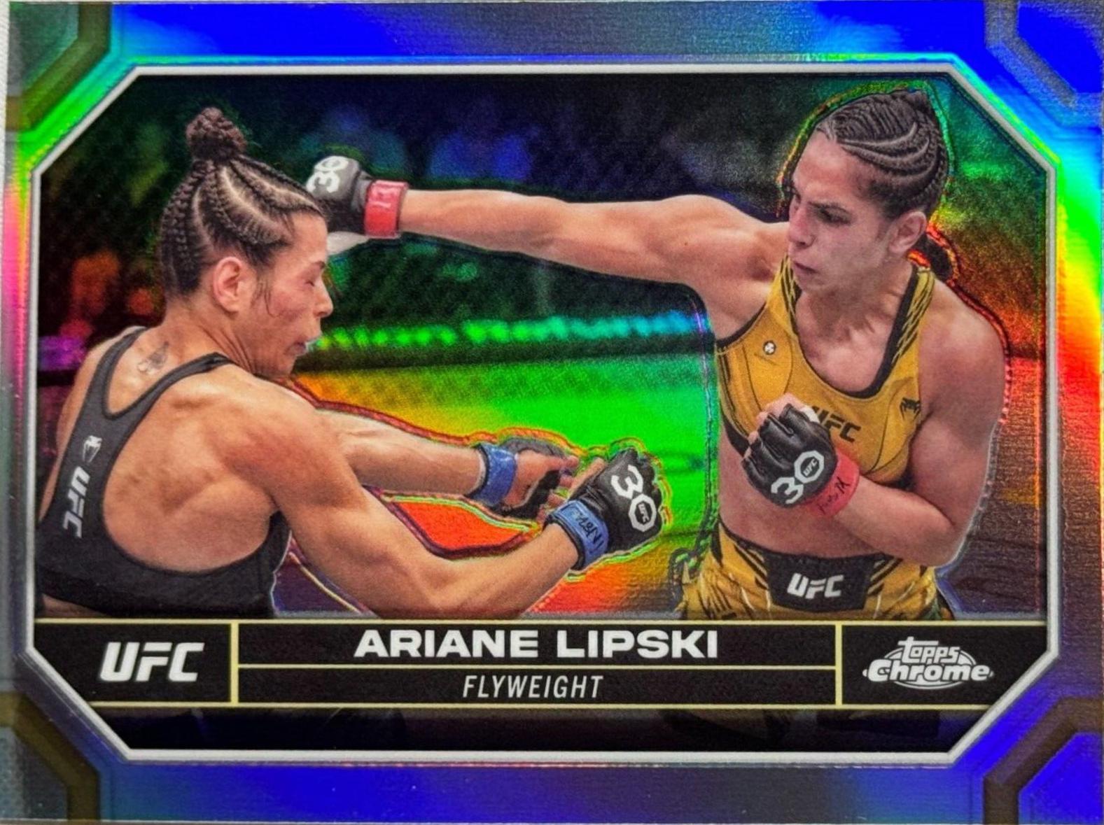 Ariane da Silva 2024 Topps Chrome UFC Base #103 Refractor