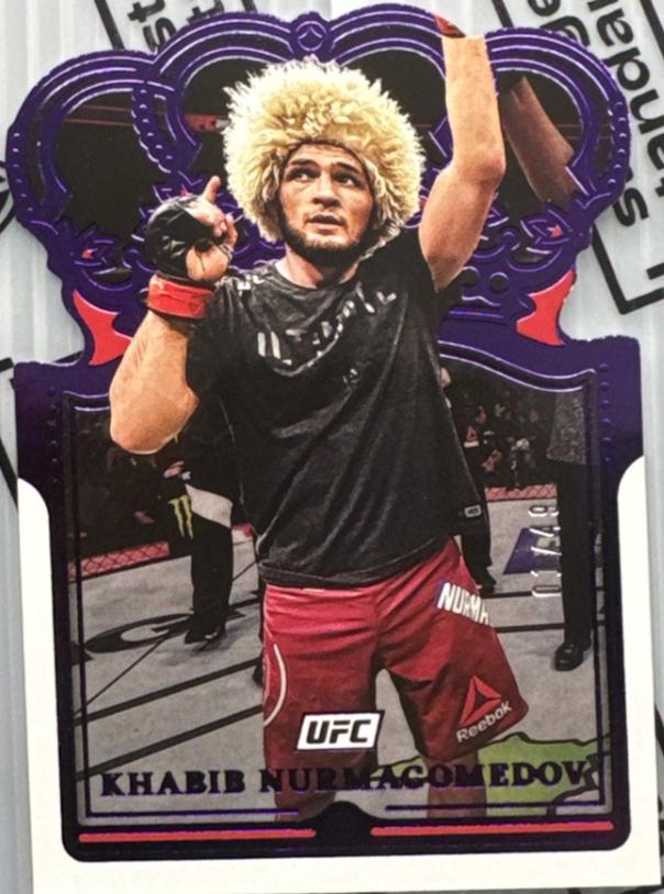 Khabib Nurmagomedov 2022 Panini Chronicles UFC Base Crown Royale #120 Purple
