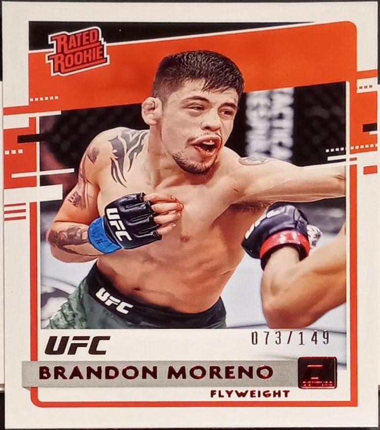 Brandon Moreno 2021 Panini Chronicles UFC Base Donruss Rated Rookies #26 Red
