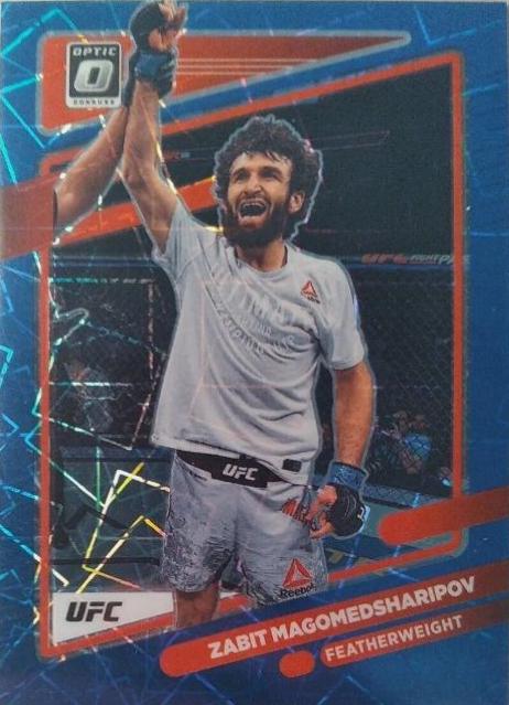Zabit Magomedsharipov 2022 Panini Donruss Optic UFC Base #63 Blue Velocity